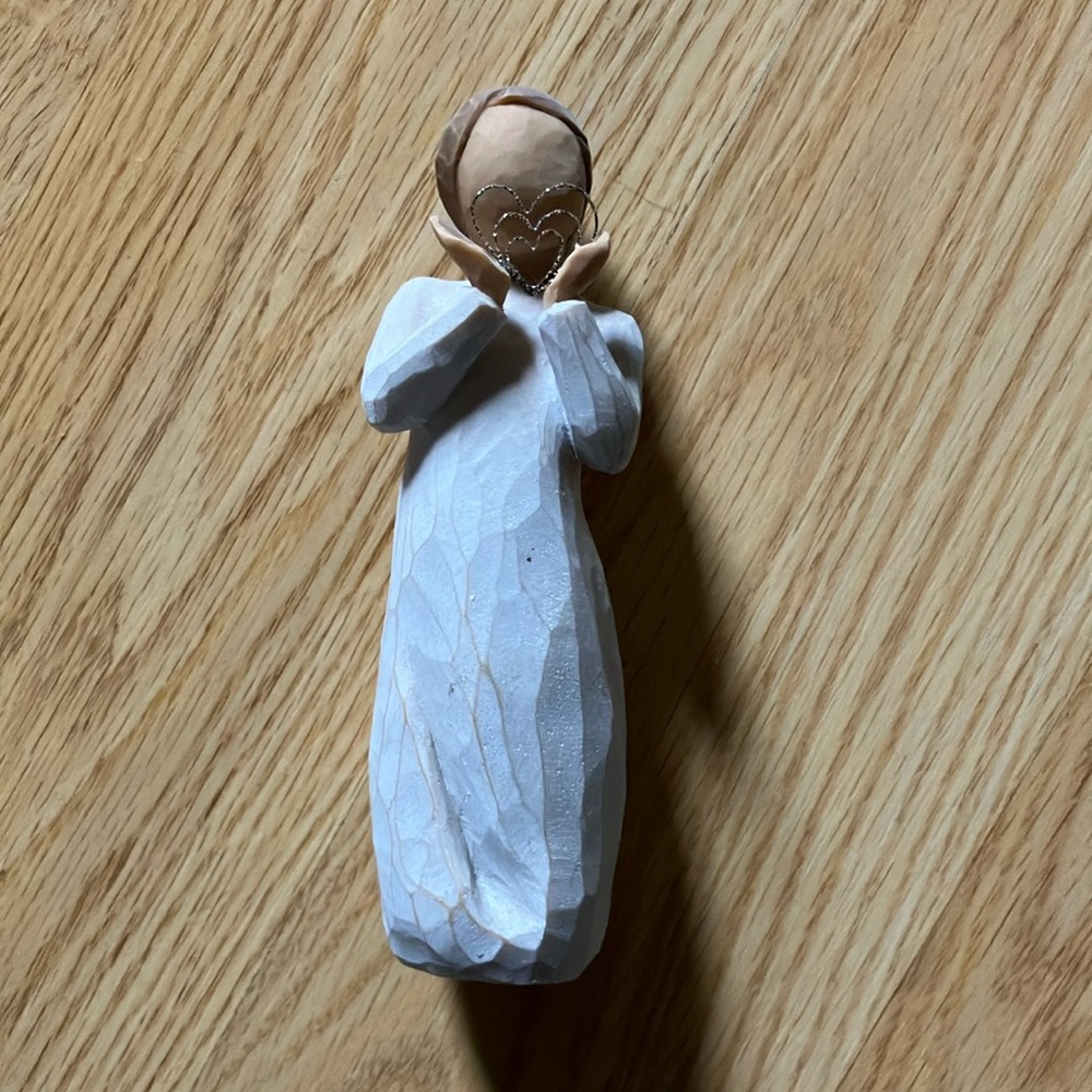 Willow Tree White and Tan Sculpture Art